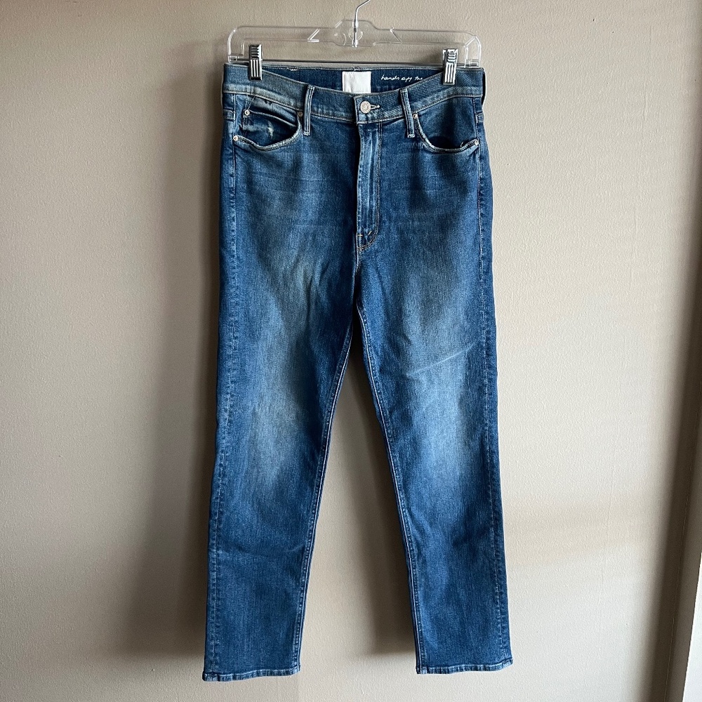 MOTHER x Miranda Kerr "The Daily Dose" Cropped Denim